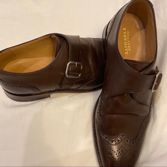 Charles Tyrwhitt Monk Strap Brown Leather Shoes